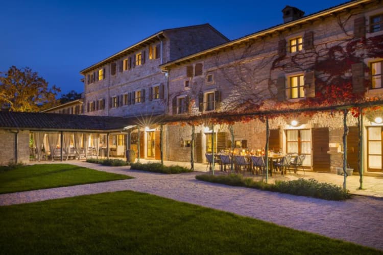Exterior at night